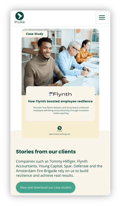 Inuka Coaching mobile screen c