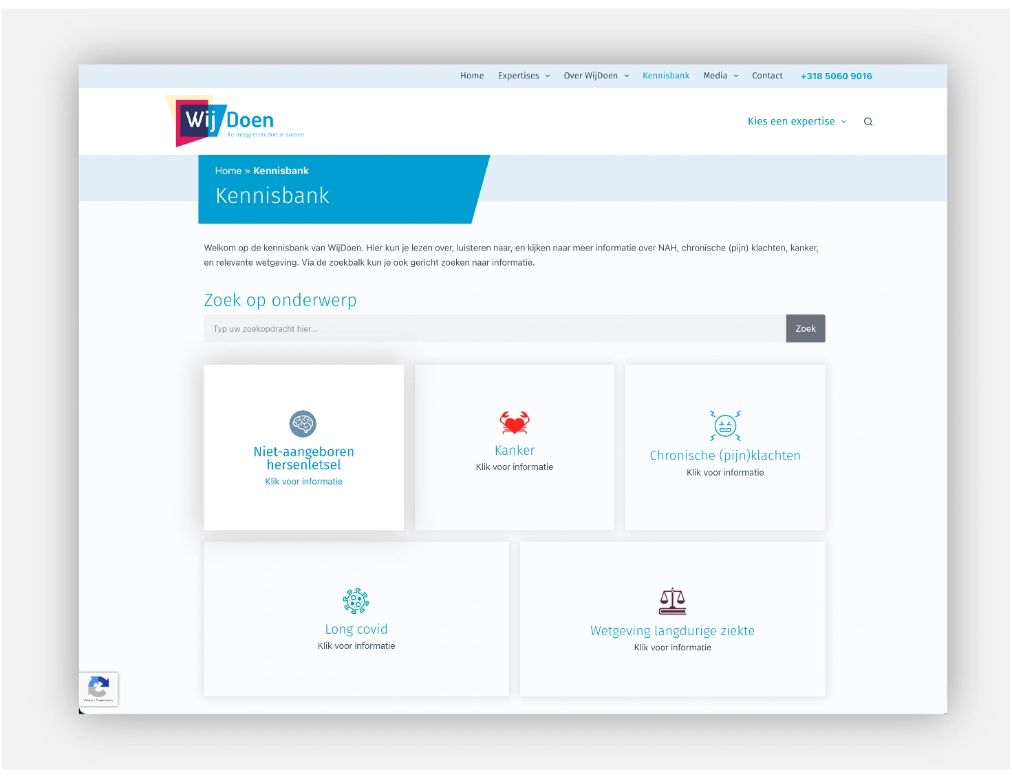WijDoen kennisbank section