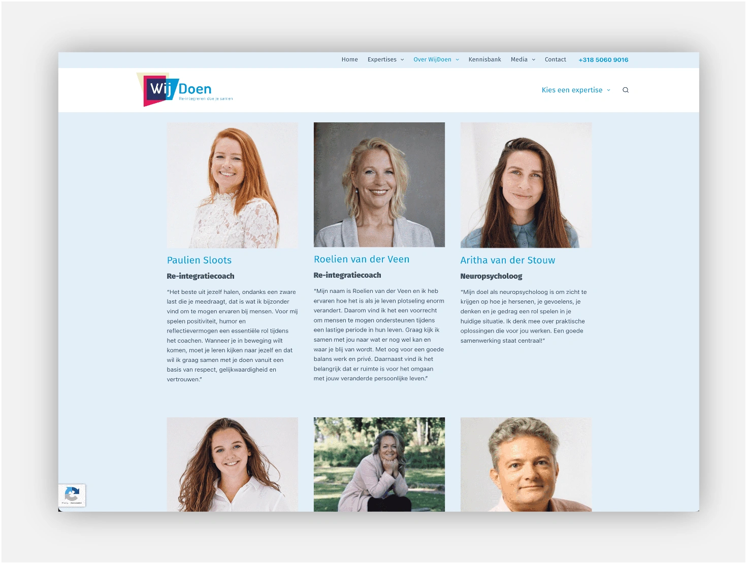 WijDoen team section